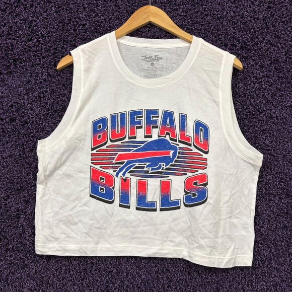 NFL Tops - Buffalo Bills Team Spirit Logo NFL Gameday Crop Tank Top L